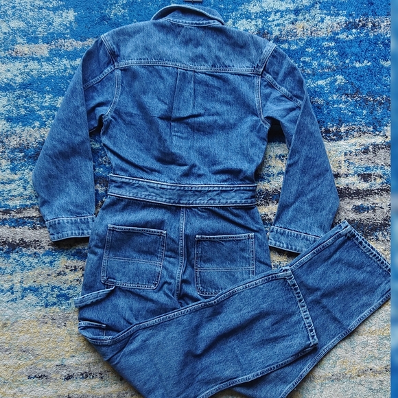 HUDSON Denim Utility Jumpsuit Coverall Suit sz XS - Picture 8 of 11